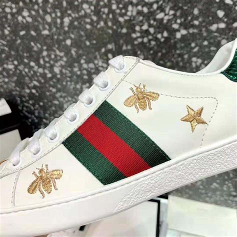 men gucci bee|Gucci ace bee embroidered.